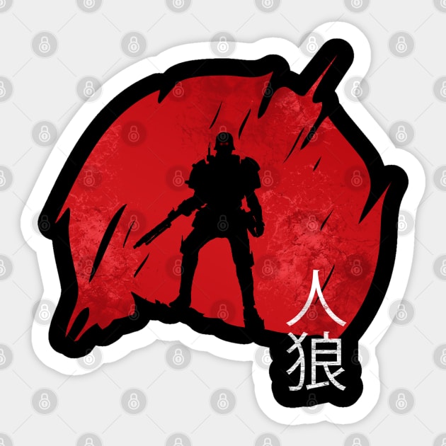 Jin-Roh Sticker by SirTeealot